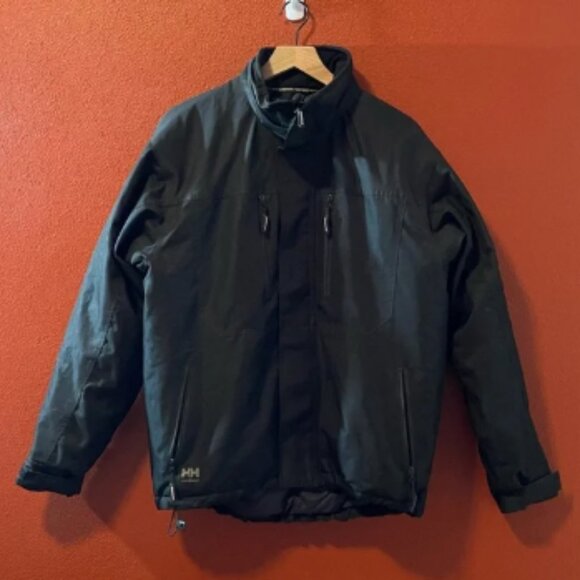 Helly Hansen Men’s Berg Insulated Black Workwear Winter Extreme Condition Jacket - Picture 1 of 8